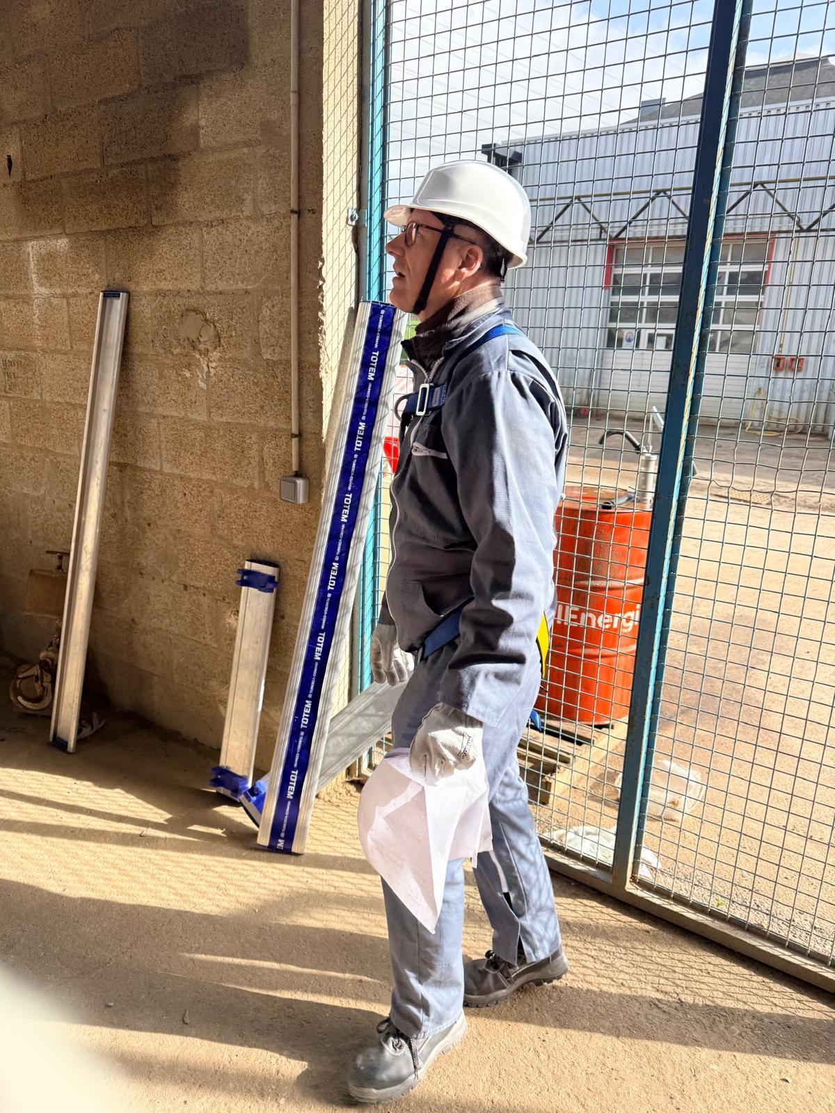 Intervention sur chantier professionnel